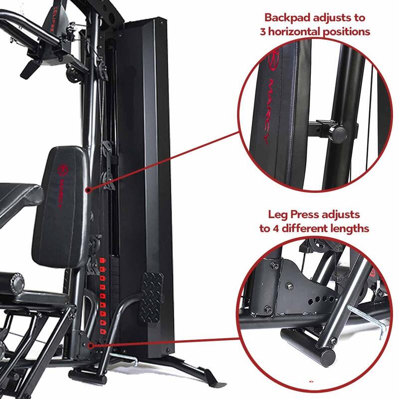 MARCY ECLIPSE HG7000 HOME MULTI GYM WITH INTEGRATED LEG PRESS MARCY