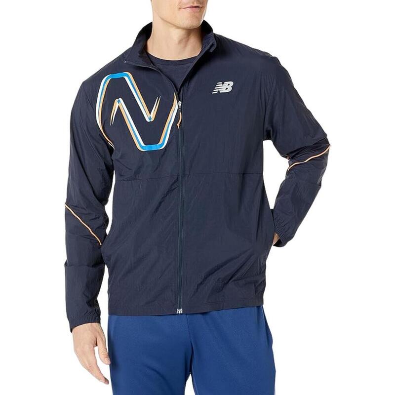 Hommes New Balance Run Lite Pack Sports Jacket