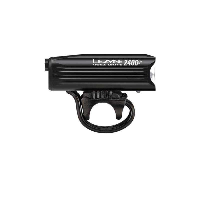 Lezyne Mega Drive 2400+ Gloss Black - lanternă frontală, 2400 lumeni