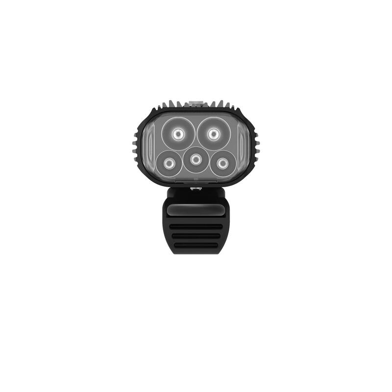 Lezyne Mega Drive 2400+ Gloss Black - lanternă frontală, 2400 lumeni