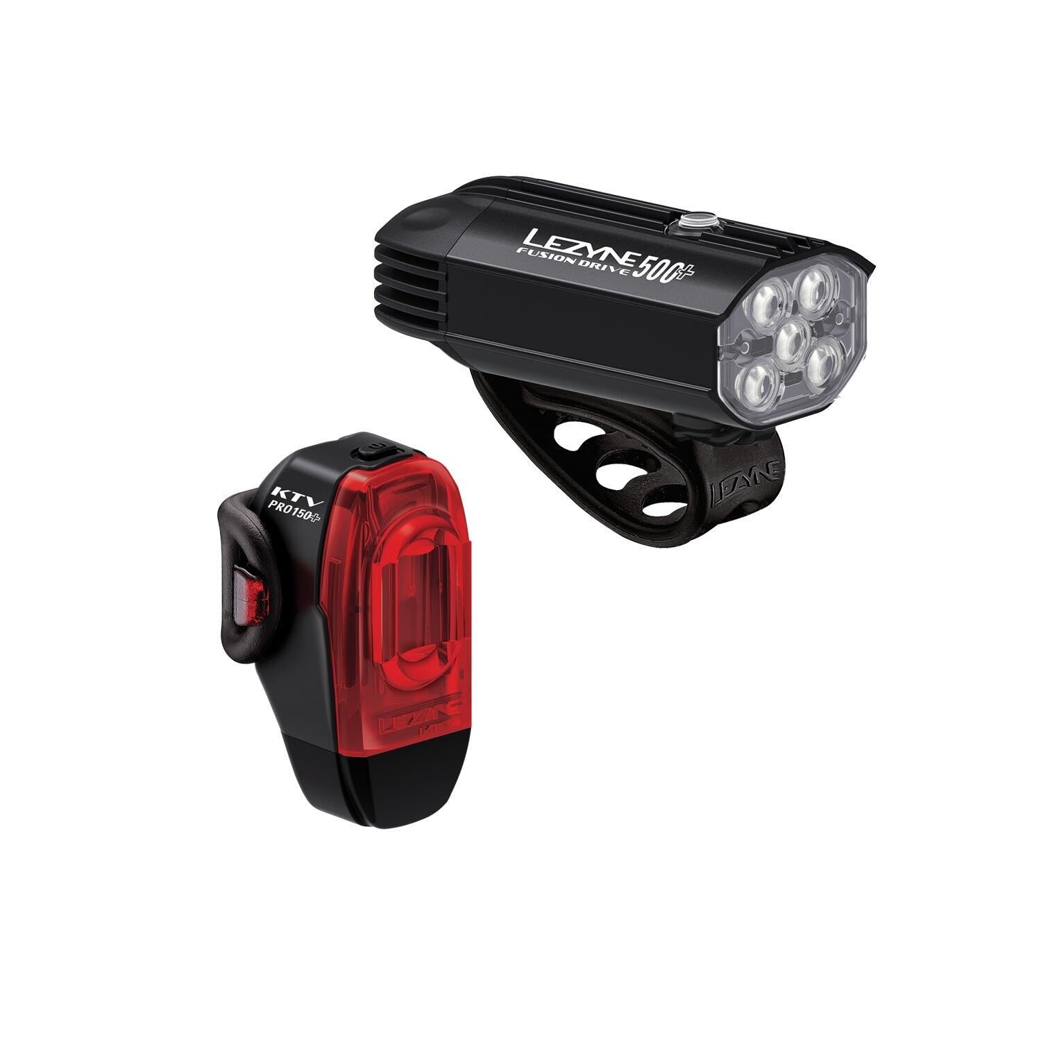 LEZYNE Lezyne Fusion Drive 500+ /  KTV Drive Pro+ Cycle Light Set Black