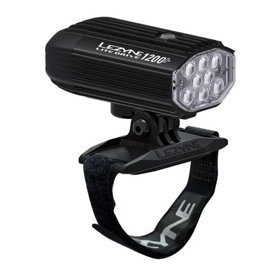 Lezyne Lite Drive 1200+ lampa na kask, Satin Black