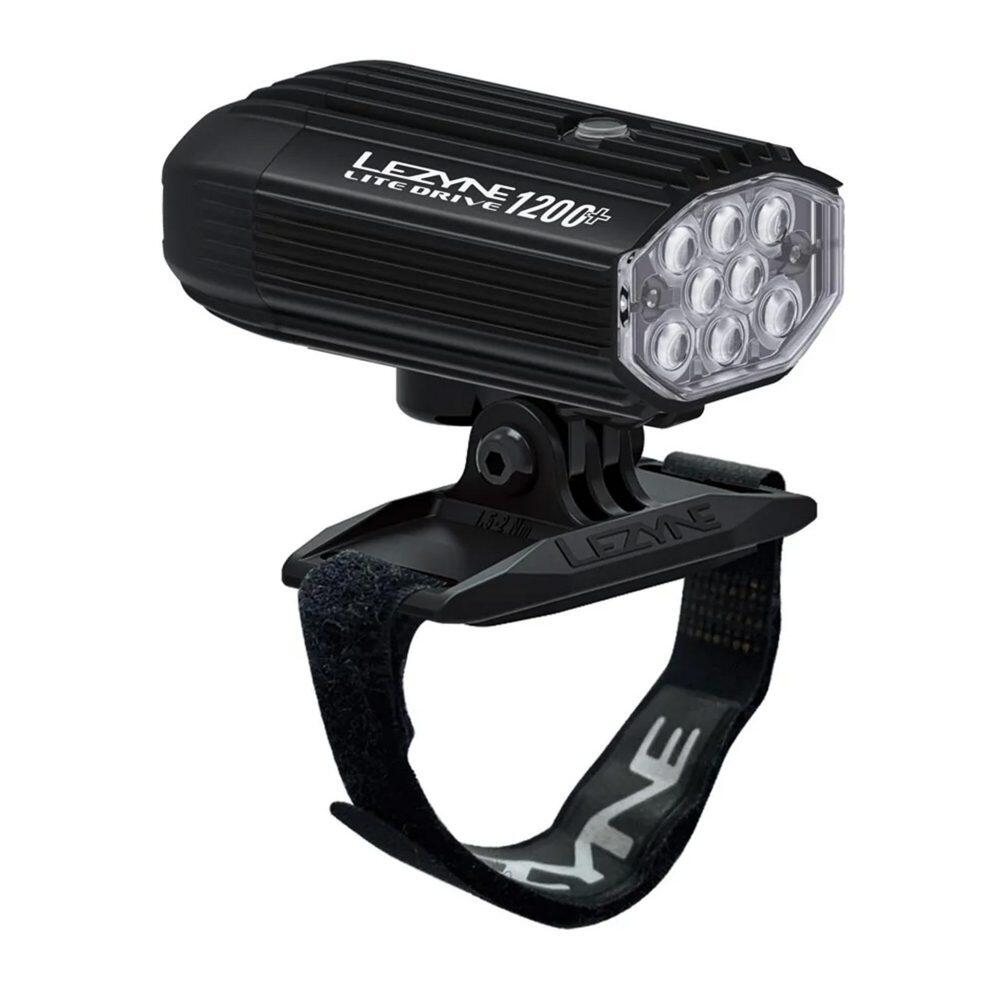 Lezyne Helmet Lite Drive 1200+ Front Cycle Light Satin Black 1/4