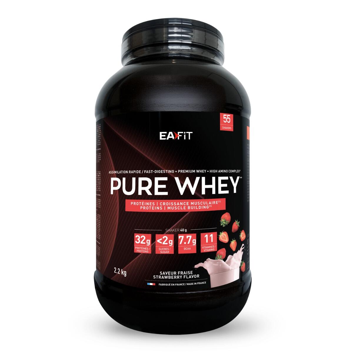 EAFIT Pure Whey Fraise 2,2 kg 1/7