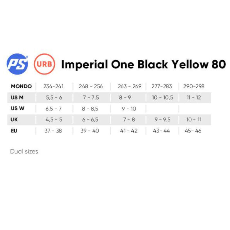Powerslide inline skates Imperial One 88A hardboot zwart