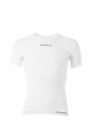 T-shirt girocollo light fitness unisex in fibra di Dryarn bianca