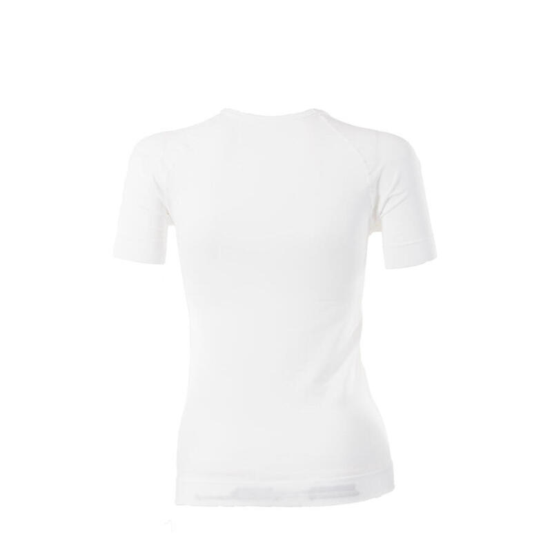 T-shirt girocollo light fitness unisex in fibra di Dryarn bianca
