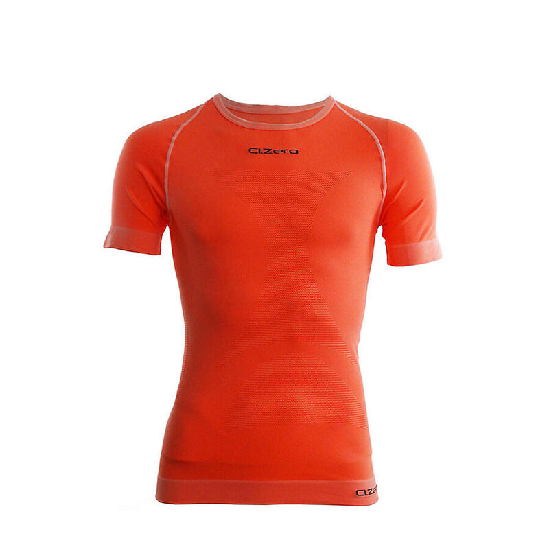 T-shirt girocollo light fitness unisex in fibra di Dryarn arancio