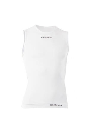 Canotta girocollo light fitness unisex in fibra di Dryarn bianca