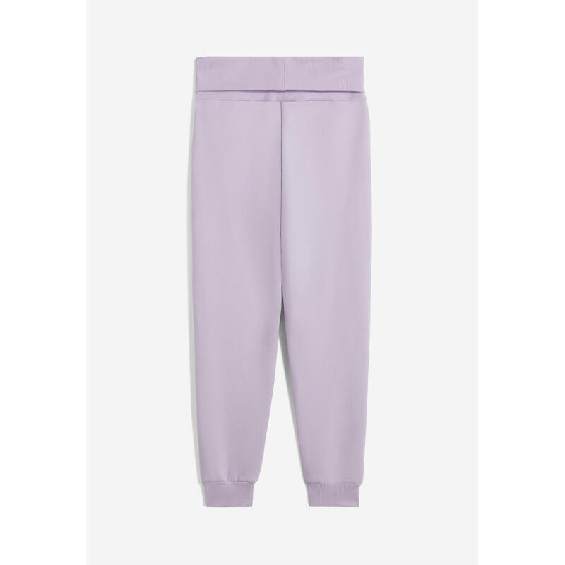 Pantalon en molleton avec taille croisée et poches cousues