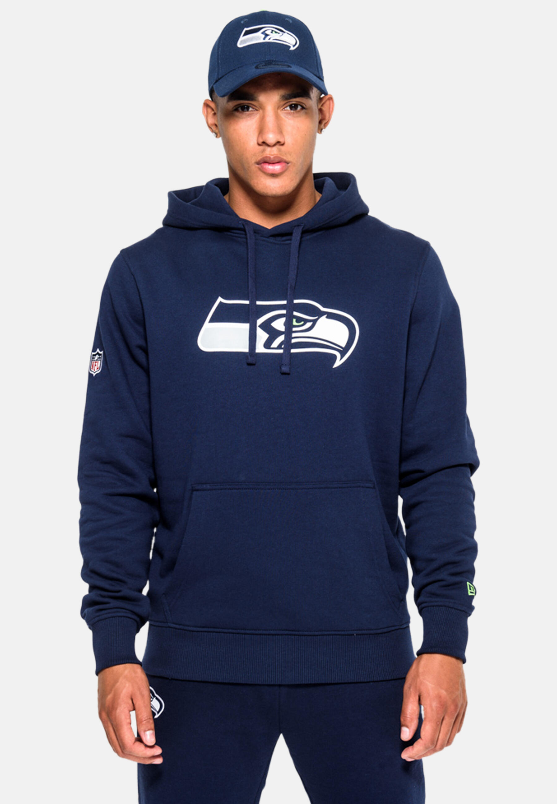 NEW ERA Sweat   capuche New Era  avec logo de l'équipe Seattle Seahawks