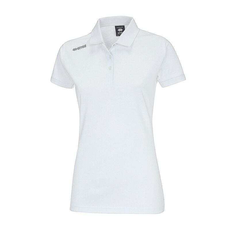 Polo Errea Team Femmes Mc Ad Blanc Femme