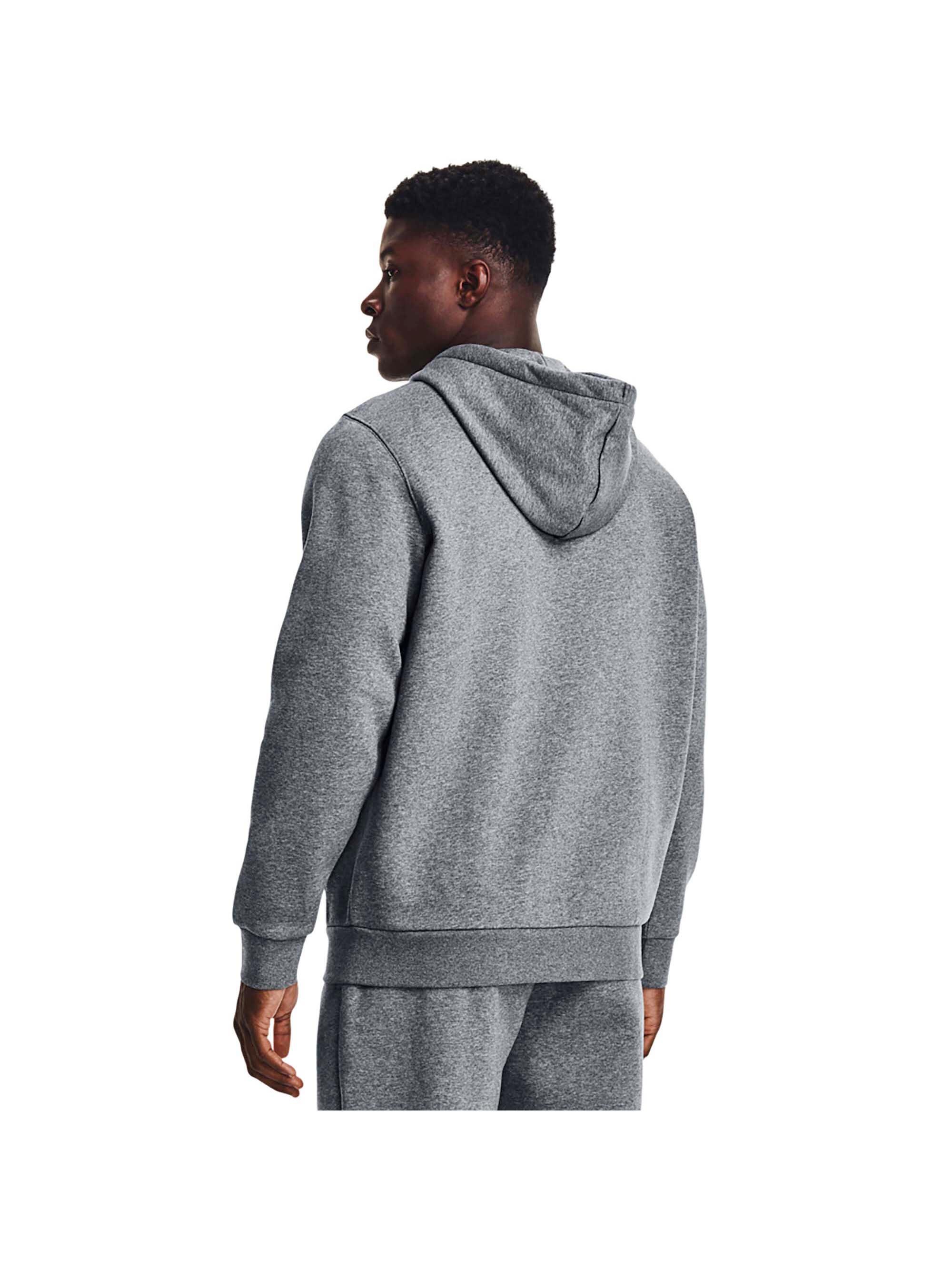Sudadera Hombre Under Armour Essential Fleece Fz Hood Gris Gris 3/7