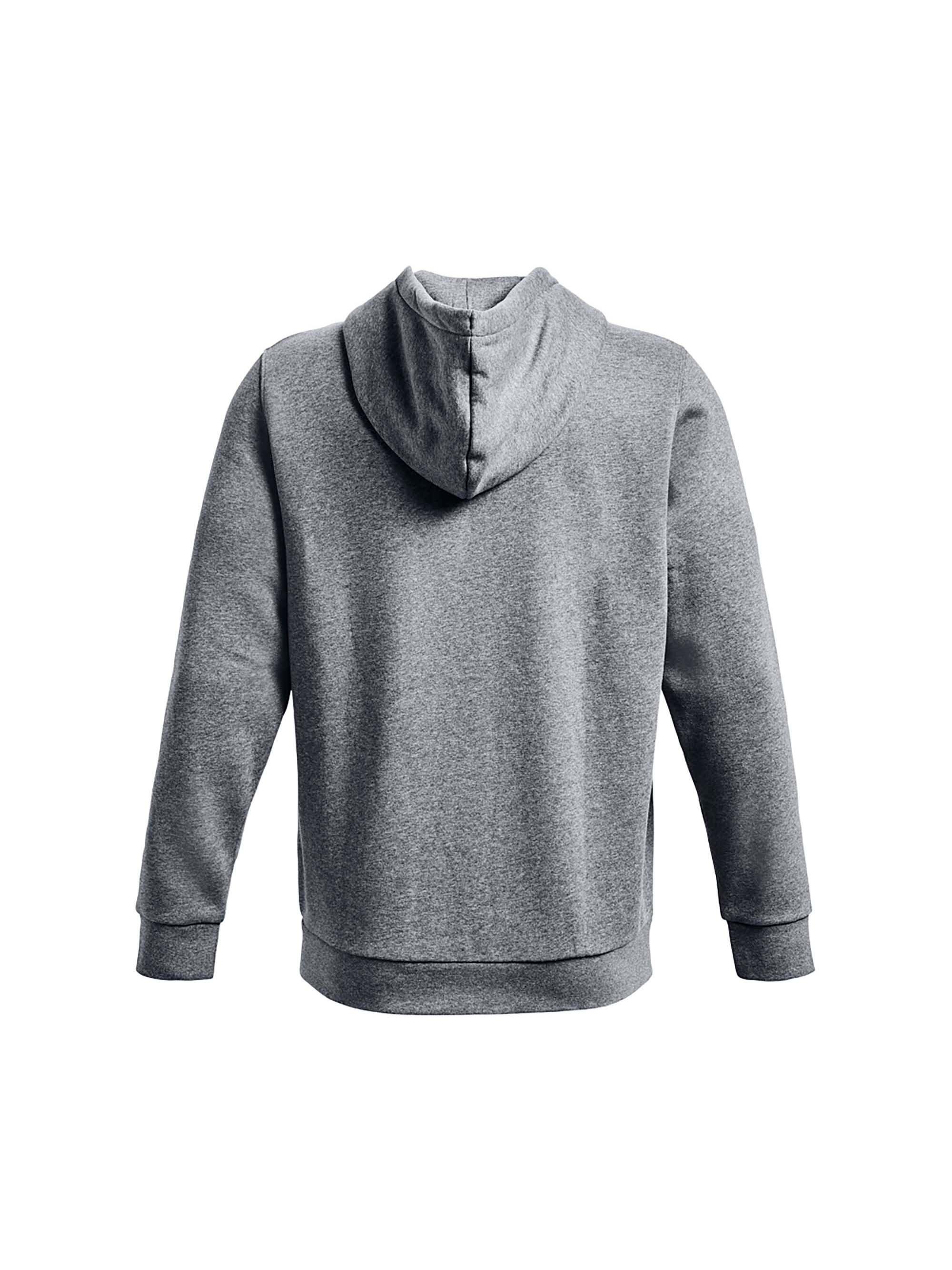 Sudadera Hombre Under Armour Essential Fleece Fz Hood Gris Gris 2/7