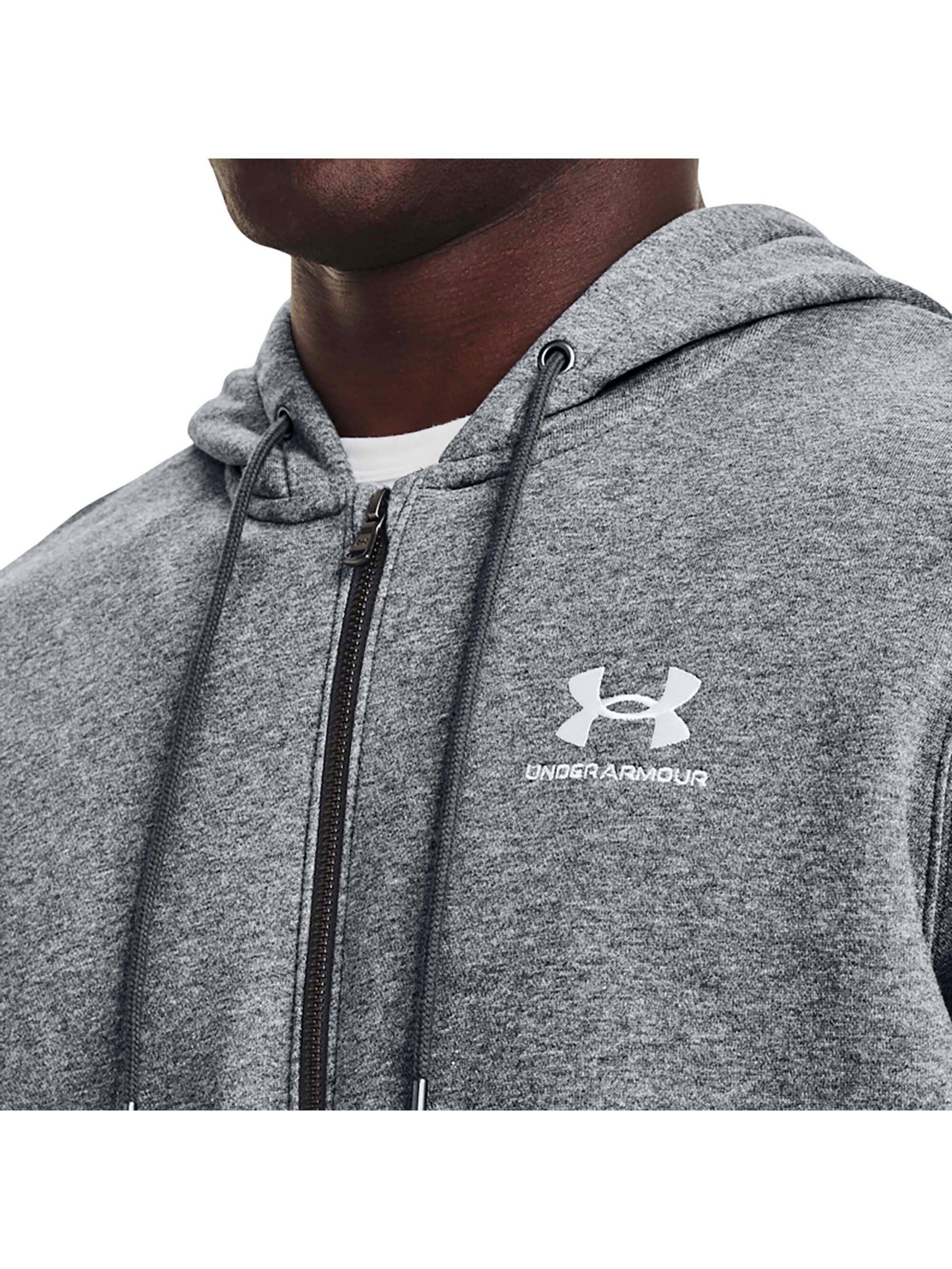 Sudadera Hombre Under Armour Essential Fleece Fz Hood Gris Gris 4/7