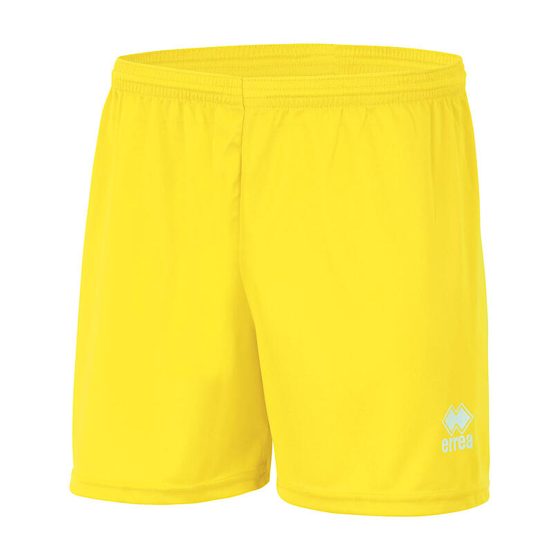 Pantalon Short Errea New Skin Jr Jaune Fluo Enfant