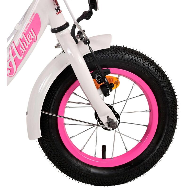 VOLARE BICYCLES Kinderfahrrad Ashley  12 Zoll ohne Rücktrittbremse, weiß