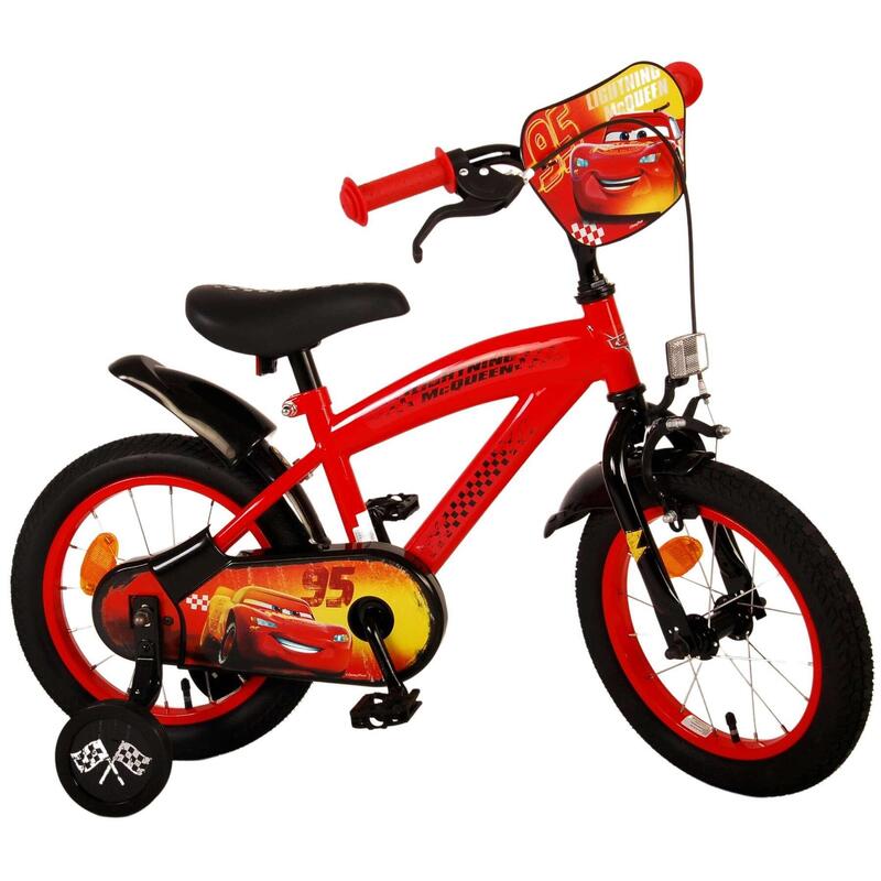 VOLARE BICYCLES Bicicletta per bambini Disney Cars 14 pollici