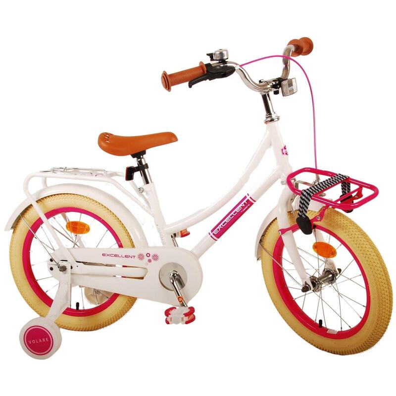 VOLARE BICYCLES Bicicletta per bambini Eccellente 16 pollici, bianco