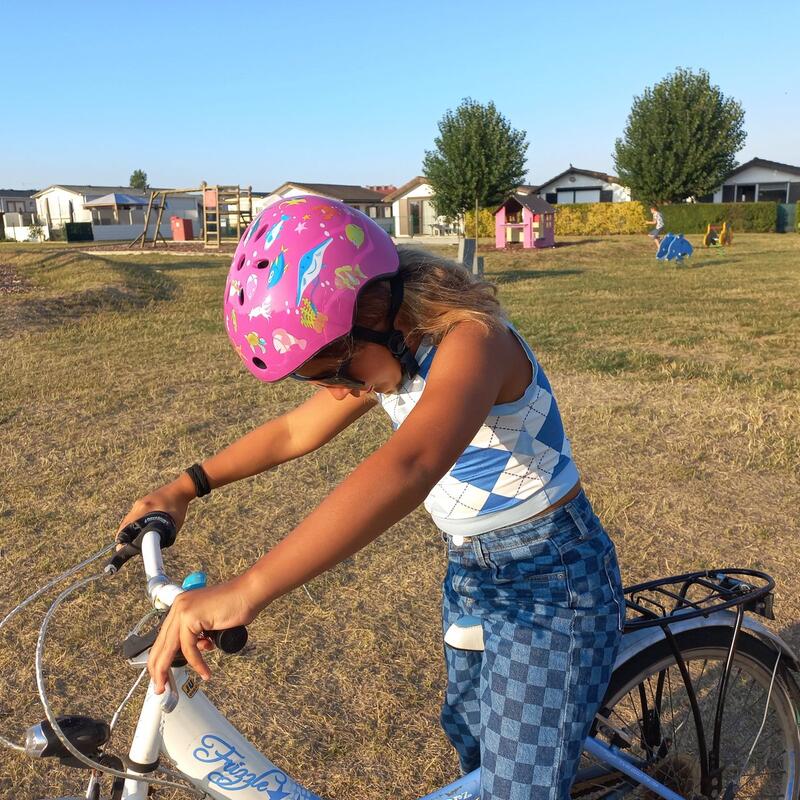 Casque de vélo Enfant fille - Taille 48/55 Cm - Rose