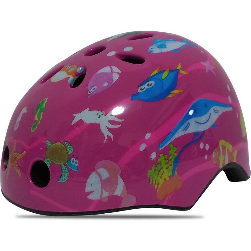 Casque de vélo Enfant fille - Taille 48/55 Cm - Rose