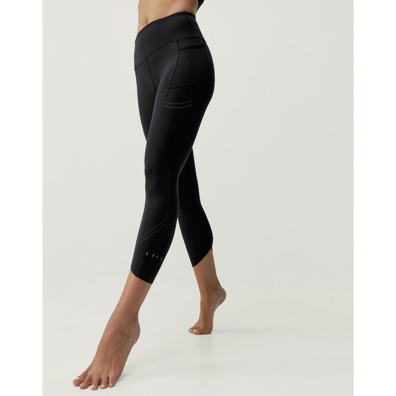 CELLUTEX Ensemble débardeur + legging femme SPORT AJOURE noir