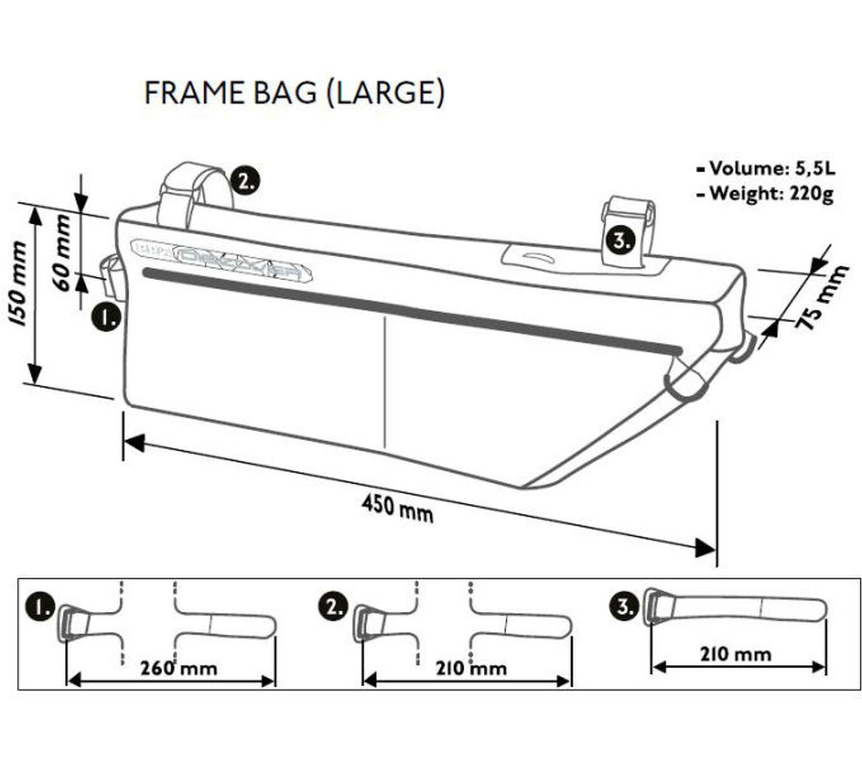 PRO Borsa per cornici Discover, grigio 3/4