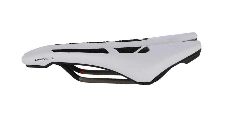 Selle Dimension TRI 143CPC Tirx Unisex blanche/argentée 3/5