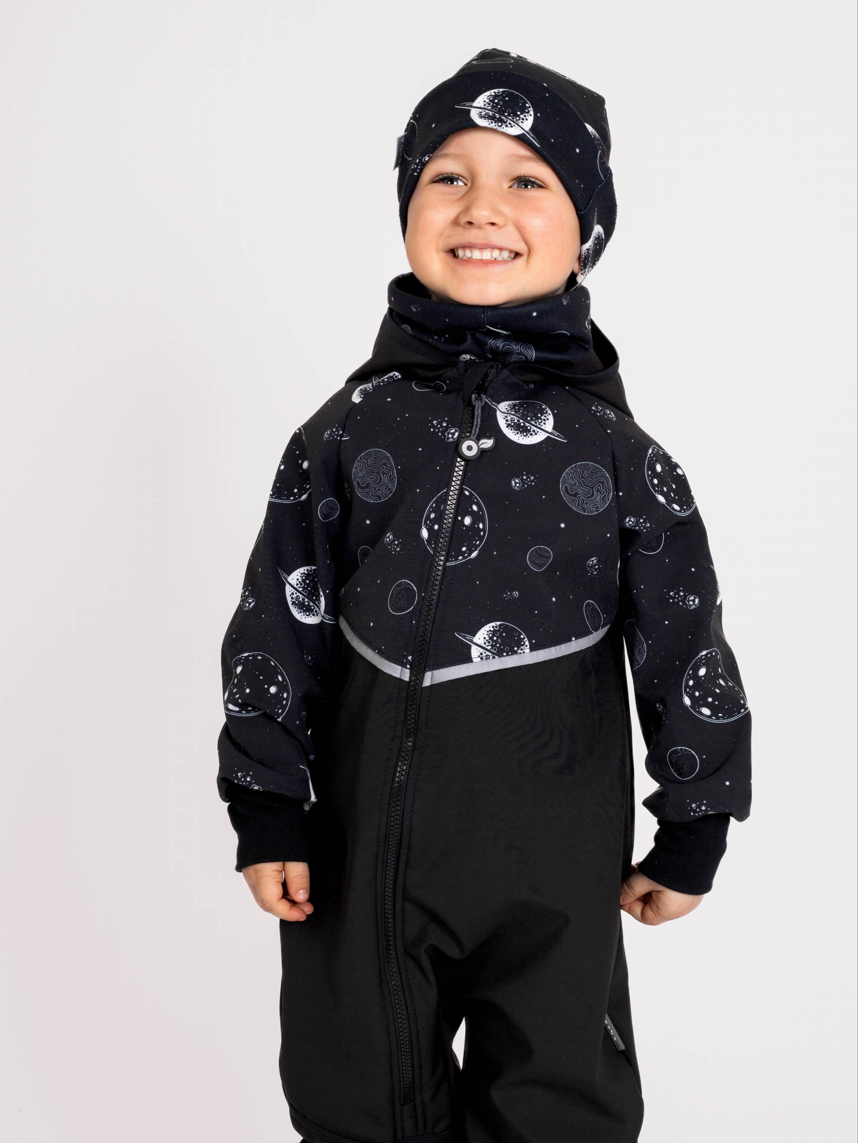 Batolecí softshellová kombinéza s fleecem Mini 3/7
