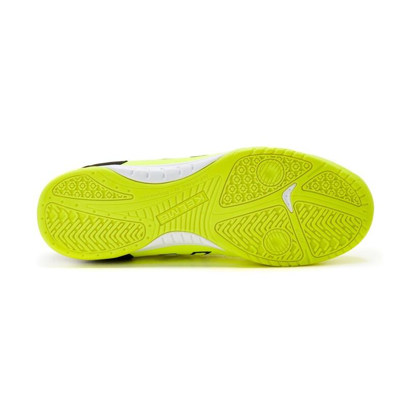 Zapatillas De Fútbol Sala Niños Kelme Precision En Color Lima Y Negro