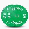 Colored Bumper Plates White Logo (Paar) - 10 kg