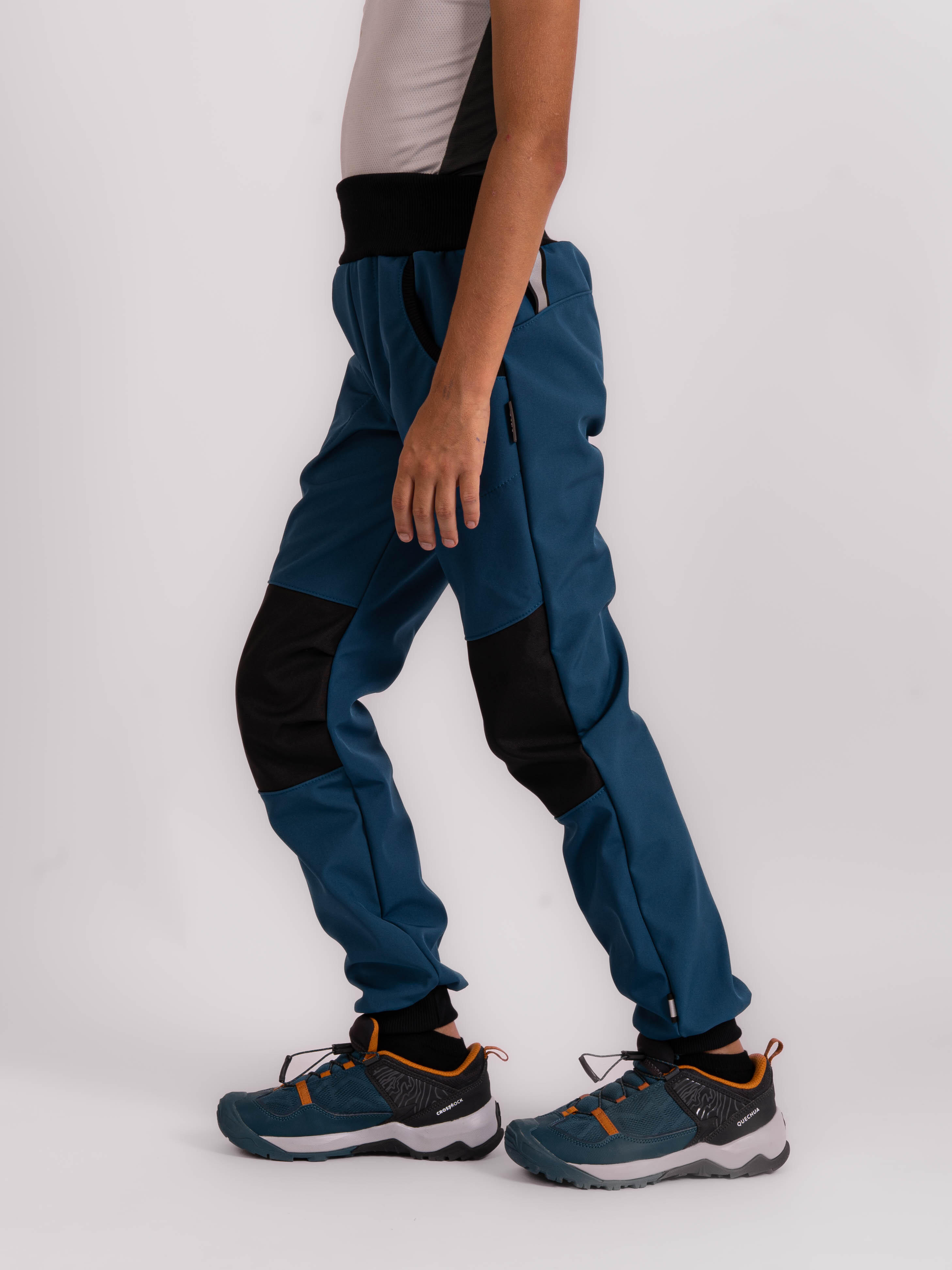 Softshell-Hose mit Fleece für Kinder Street Strong, Kobalt 3/7