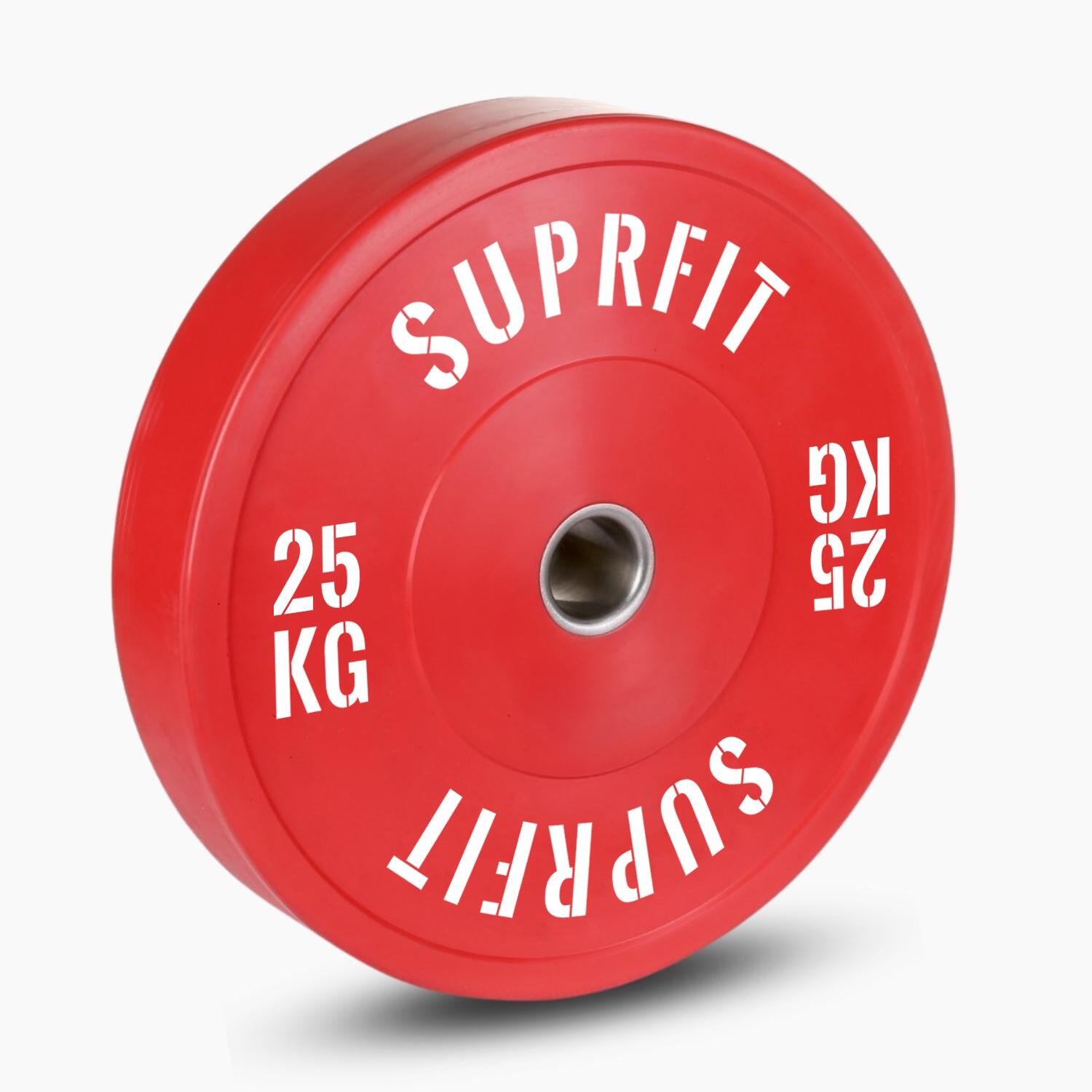 Colored Bumper Plates White Logo (coppia) - 25 kg 2/4