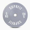 Colored Bumper Plates White Logo (individueel) - 5 kg