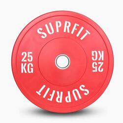 Colored Bumper Plates White Logo (individuellement) - 5 kg