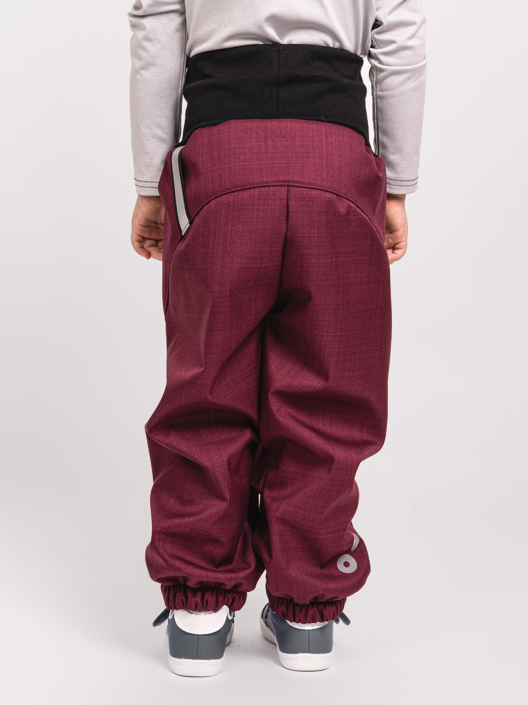 Softshell-Hose mit Teddyfutter für Kleinkinder Light, Weinfarbe Gestromt 3/6