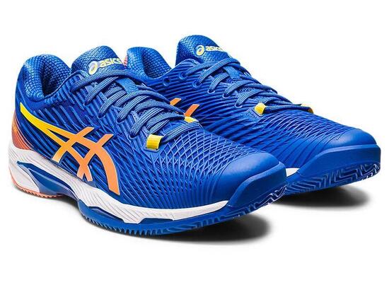 Asics Solution Speed Ff 2 Clay 1041a390 960 Blu E Arancioni