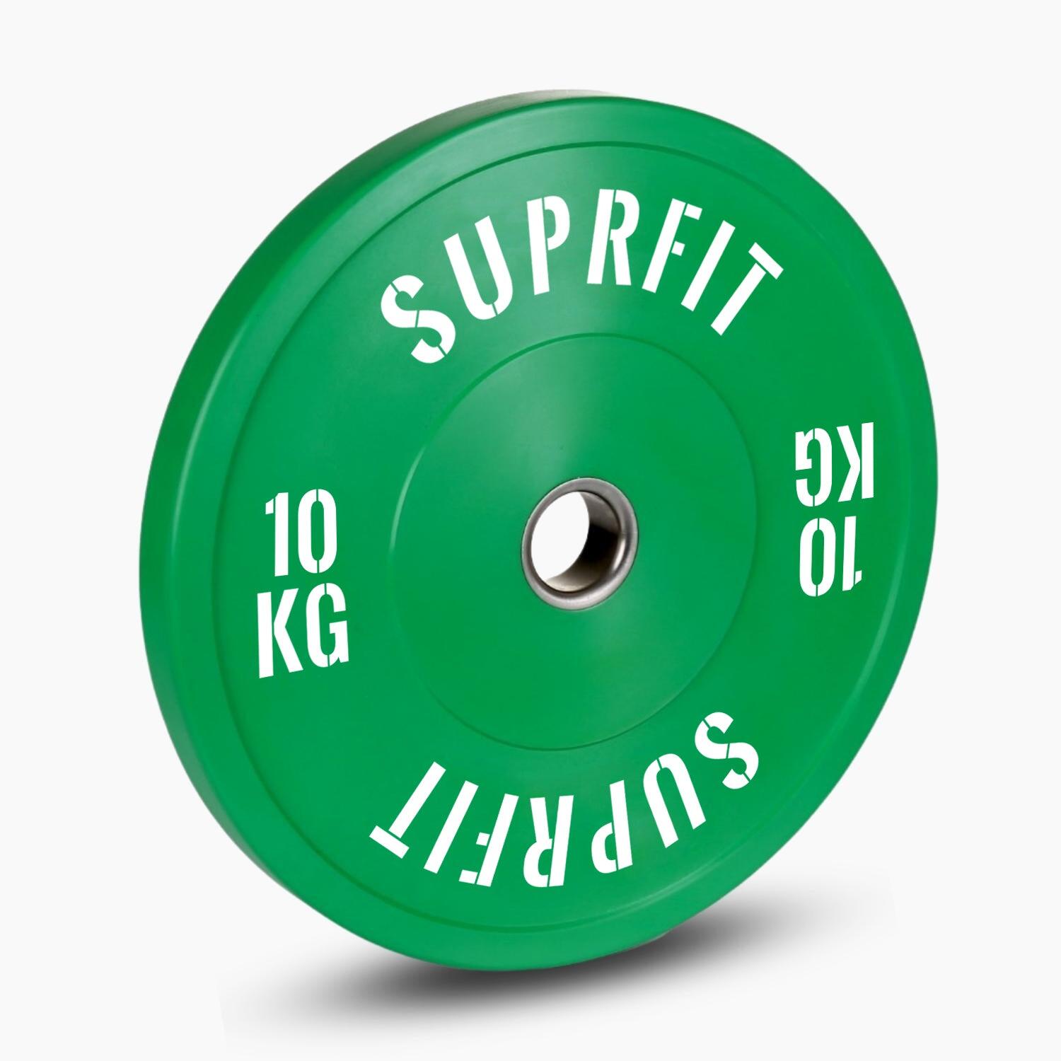 Colored Bumper Plates White Logo (singolo) - 10 kg 2/4