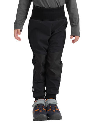 Softshell-Hose mit Fleece für Kleinkinder Street Strong, Schwarz