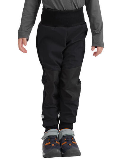 Softshell-Hose mit Fleece für Kleinkinder Street Strong, Schwarz