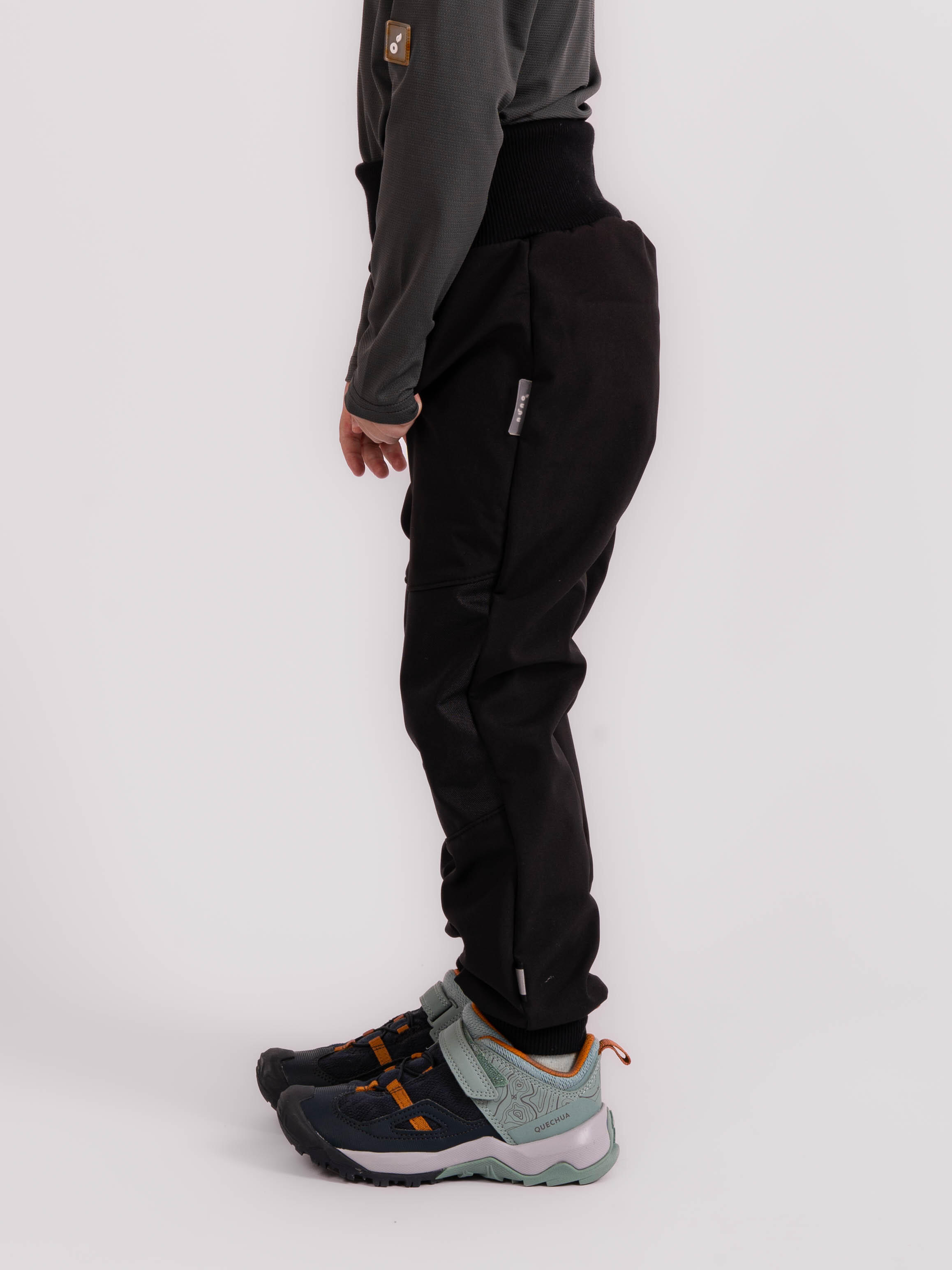 Softshell-Hose mit Fleece für Kleinkinder Street Strong, Schwarz 3/7
