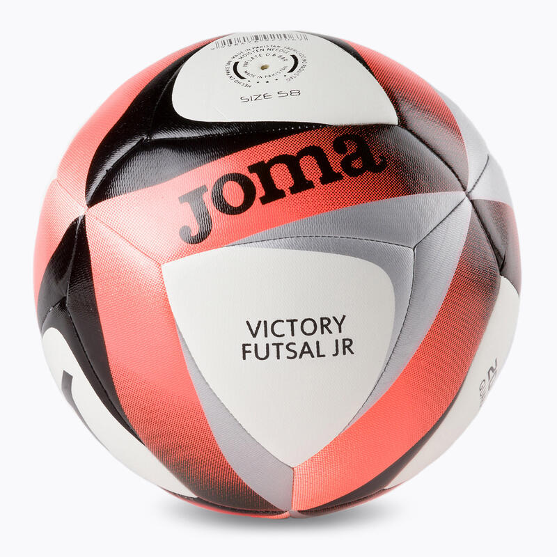 Minge fotbal hibrid pentru sală, Portocaliu, 58 cm