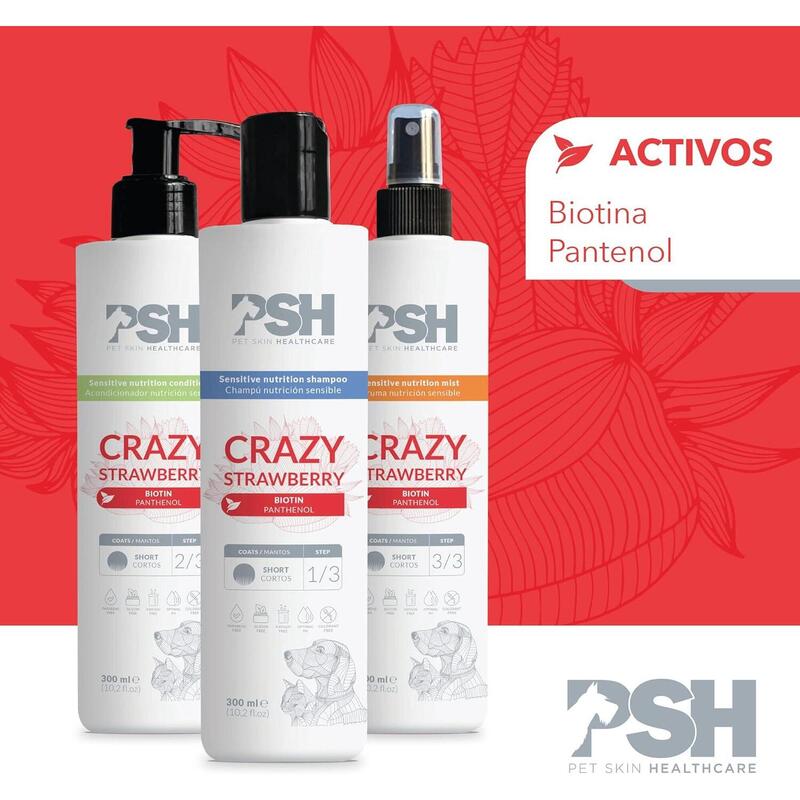 Acondicionador para Perros PSH CRAZY STRAWBERRY CONDITIONER 300ml