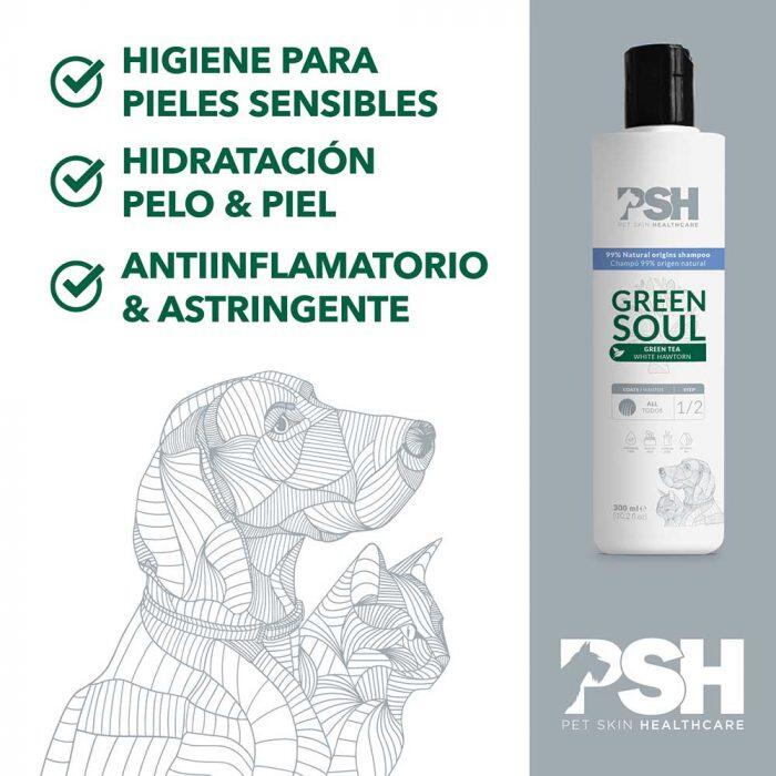 Champú para Perros PSH GREEN SOUL SHAMPOO 300 ml