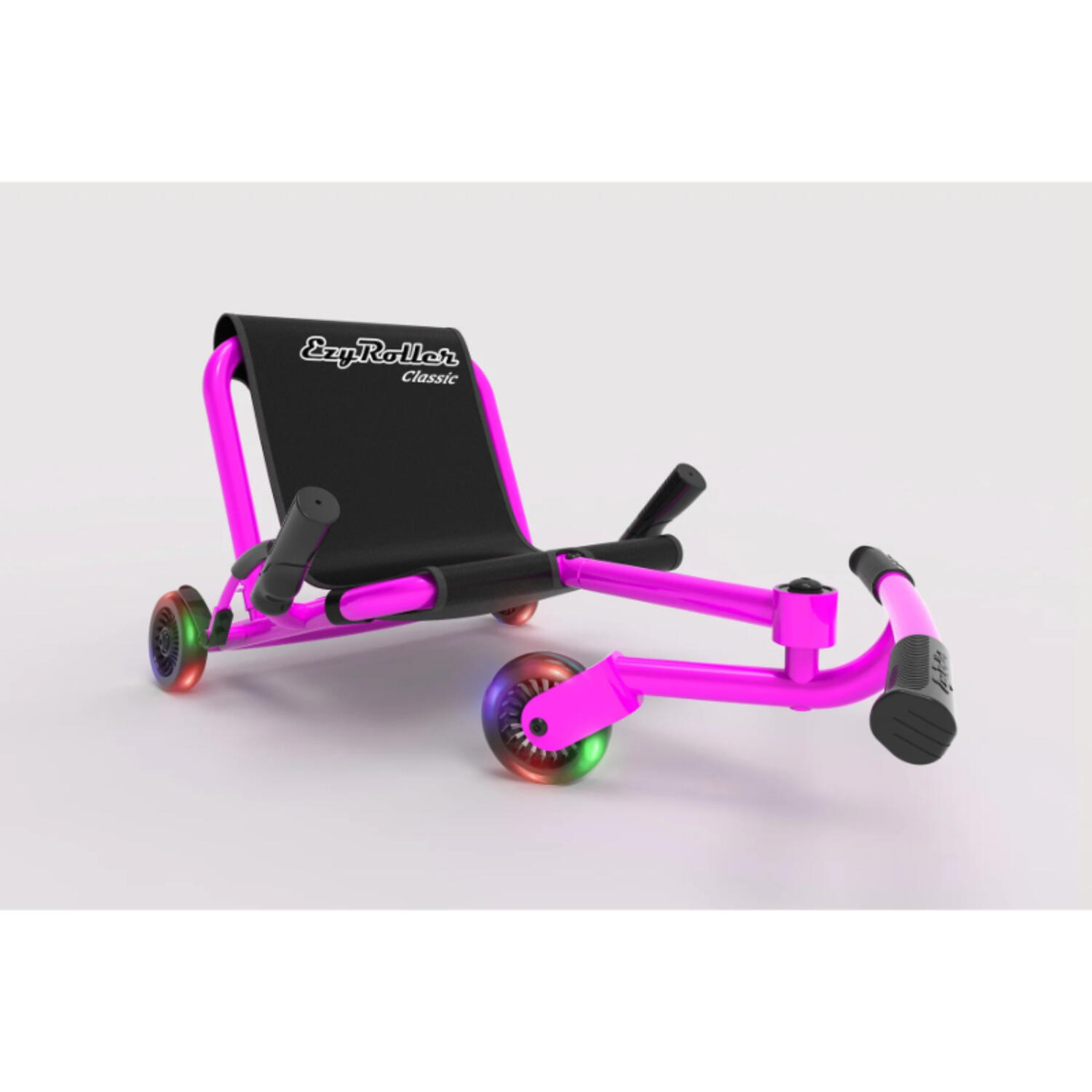 EzyRoller Classic Ride-On Kart with LED Wheels - Pink 1/3