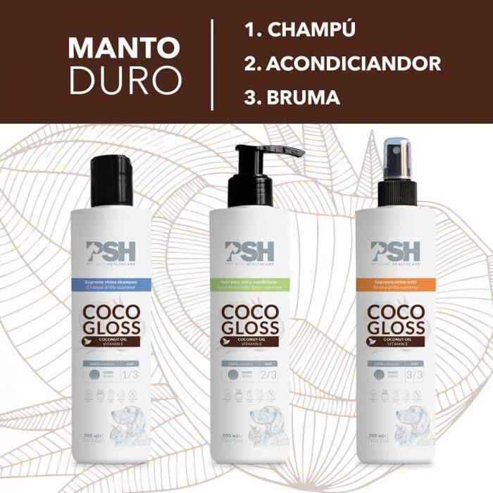 Champú para Perros PSH COCO GLOSS SHAMPOO 300 ml