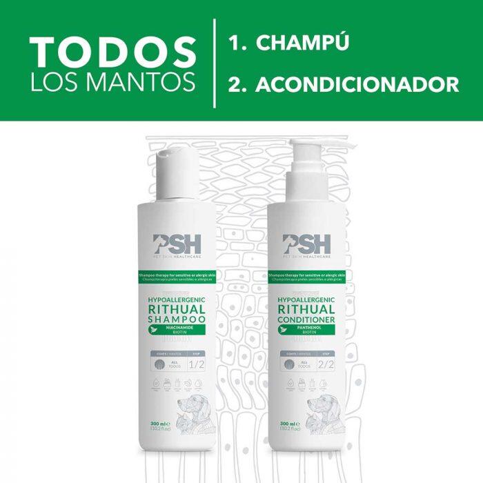 Champú para Perros PSH HYPOALLERGENIC RITUAL SHAMPOO 300 ml