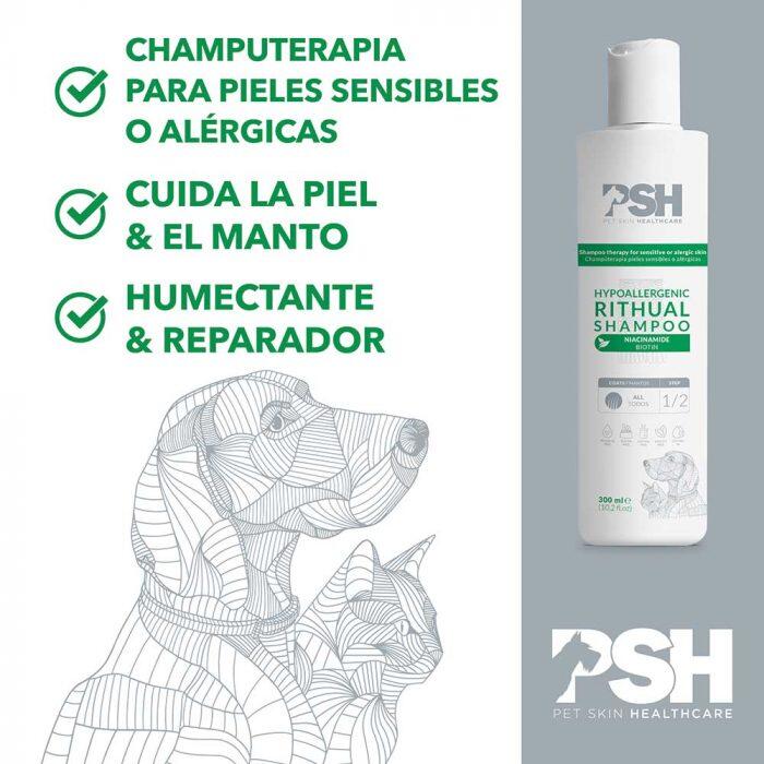 Champú para Perros PSH HYPOALLERGENIC RITUAL SHAMPOO 300 ml