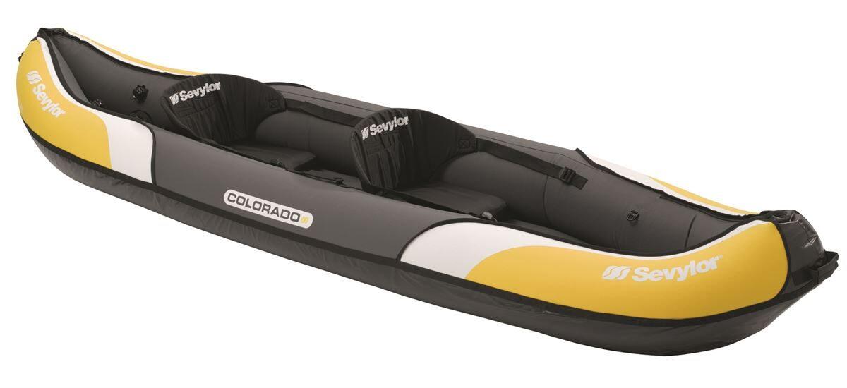 Colorado 2 Person Inflatable Touring Kayak - Yellow 1/6