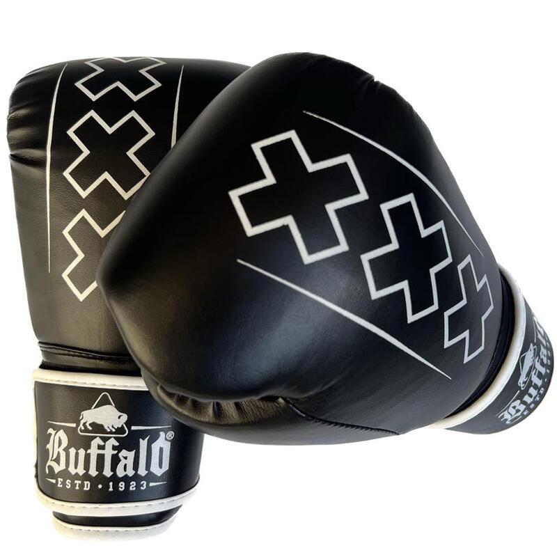 Buffalo Outrage Boxhandschuhe schwarz und weiß 16oz